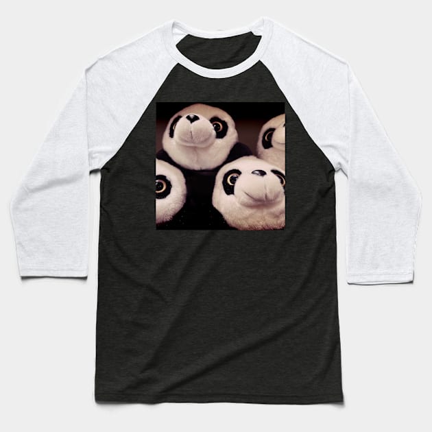 Panda Squad Baseball T-Shirt by FrogAndToadsWorkshop